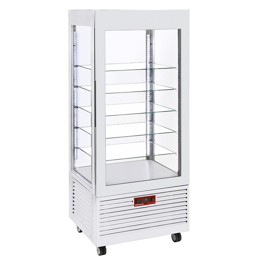 Display 4 sides T° negative, 5 glass shelves, ventilated, 480 Lit, WHITE – A doua alegere (2)