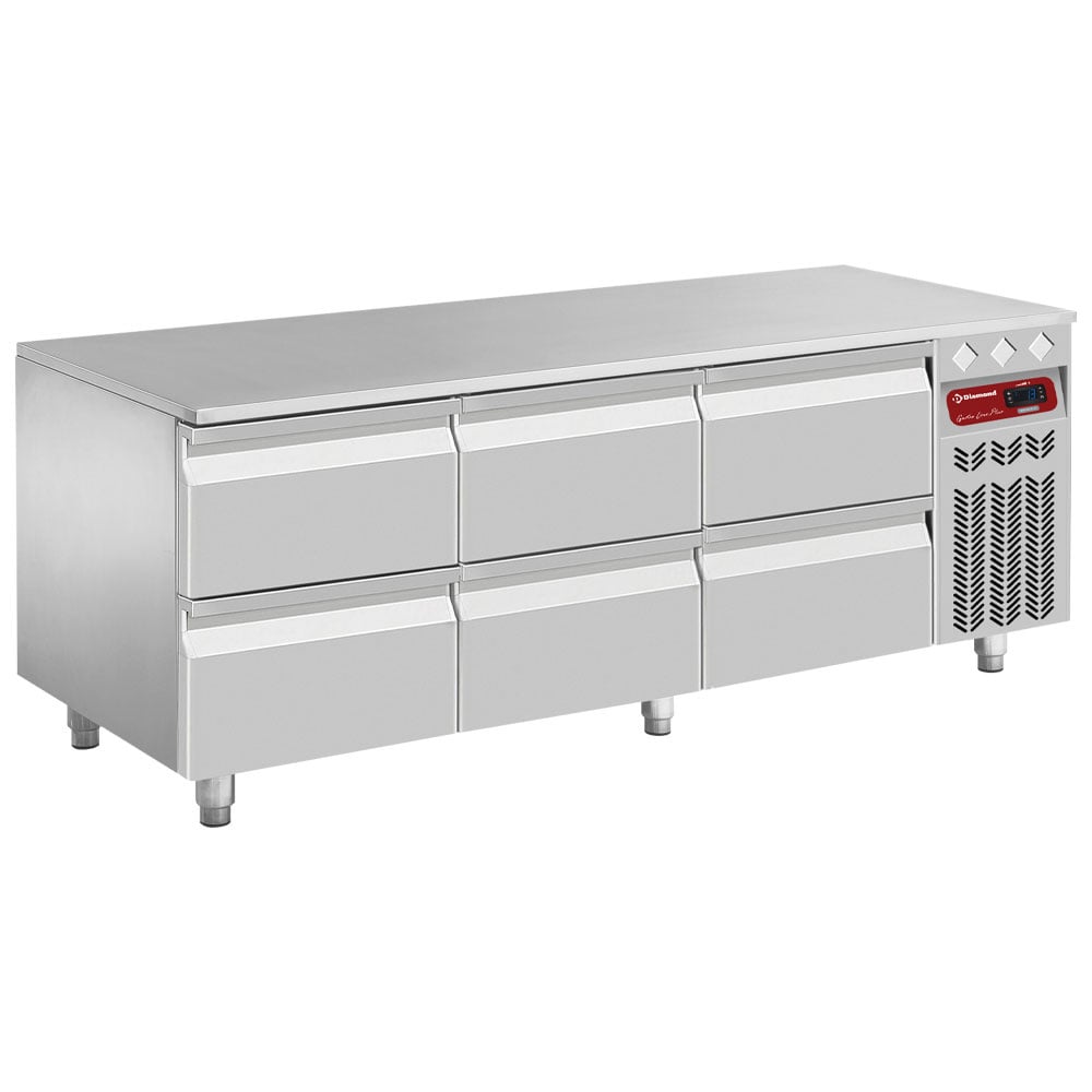 Refrigerated base, 6x1/2 drawers GN1/1- h 100 mm – A doua alegere (2)