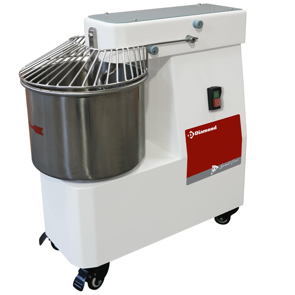 Spiral kneader 10 Liters, on wheels