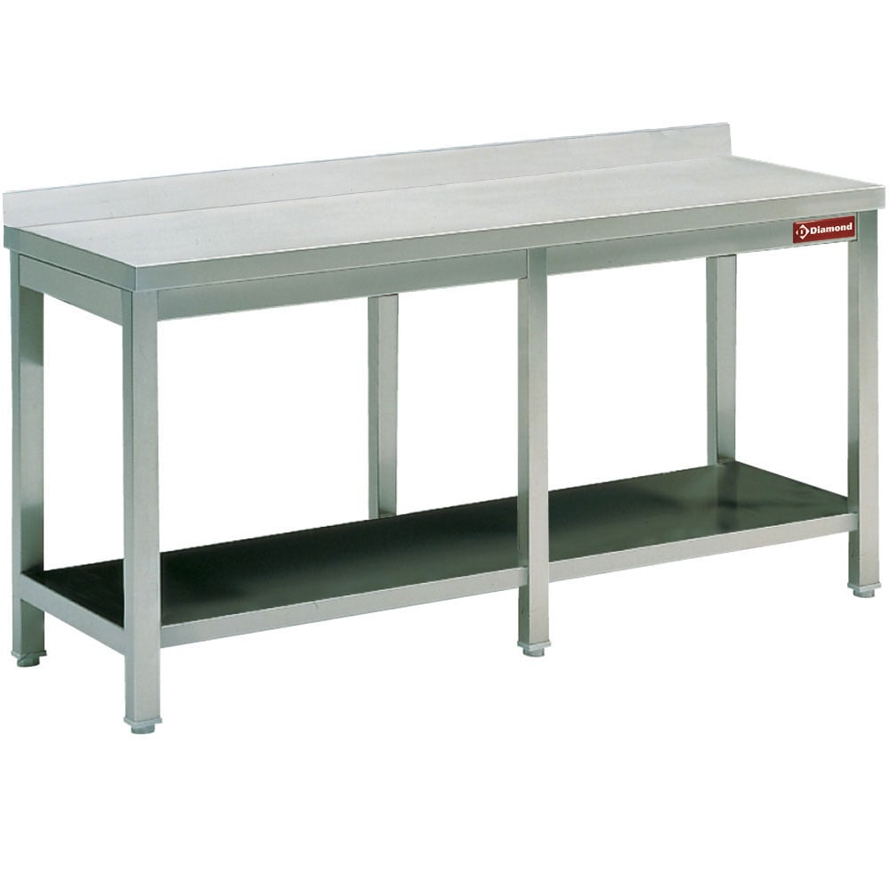 Work table with  undershelf + rear edge – A doua alegere (7)