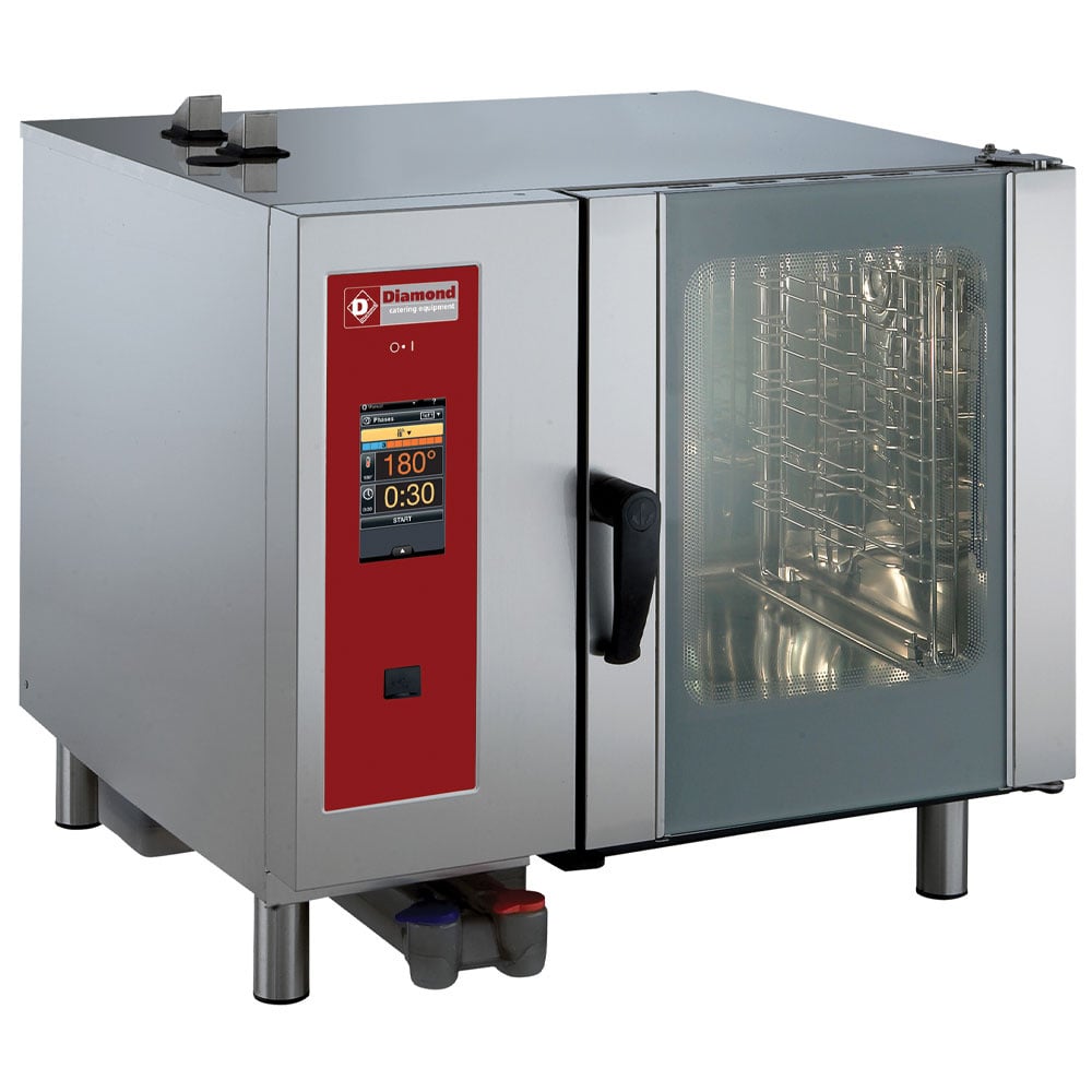 Gas oven "TOUCH" oven direct steam and convection, 6x GN 1/1+Cleaning