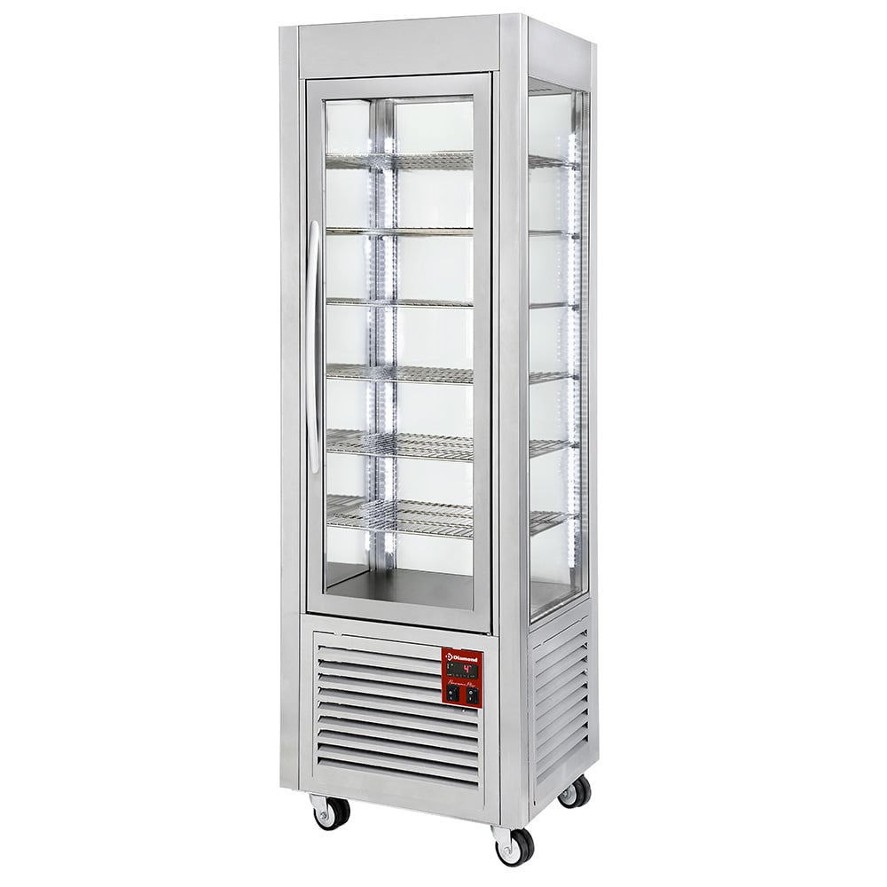 Panoramic display, 5 shelves, ventilated, 360 LT, Stainless steel. – Ocazie (1)