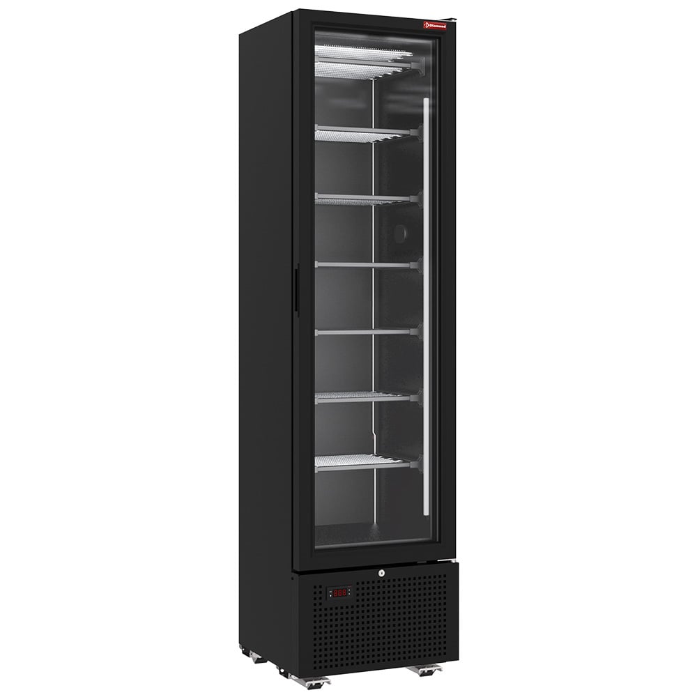 Negative refrigerated display 221 liters - 7 fixed levels - BLACK – A doua alegere (1)