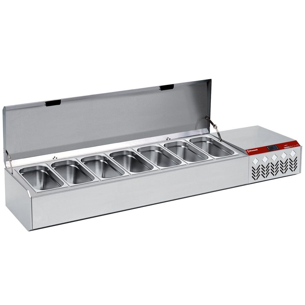 Refrigerated structure GN 7x1/3, with lid