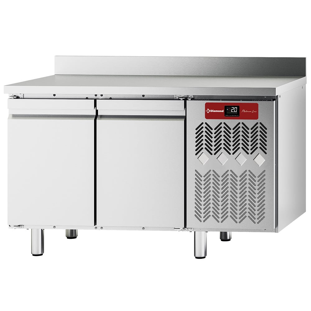 Wall-mounted cooling table, ventilated, 2 doors GN 1/1, 260 litres