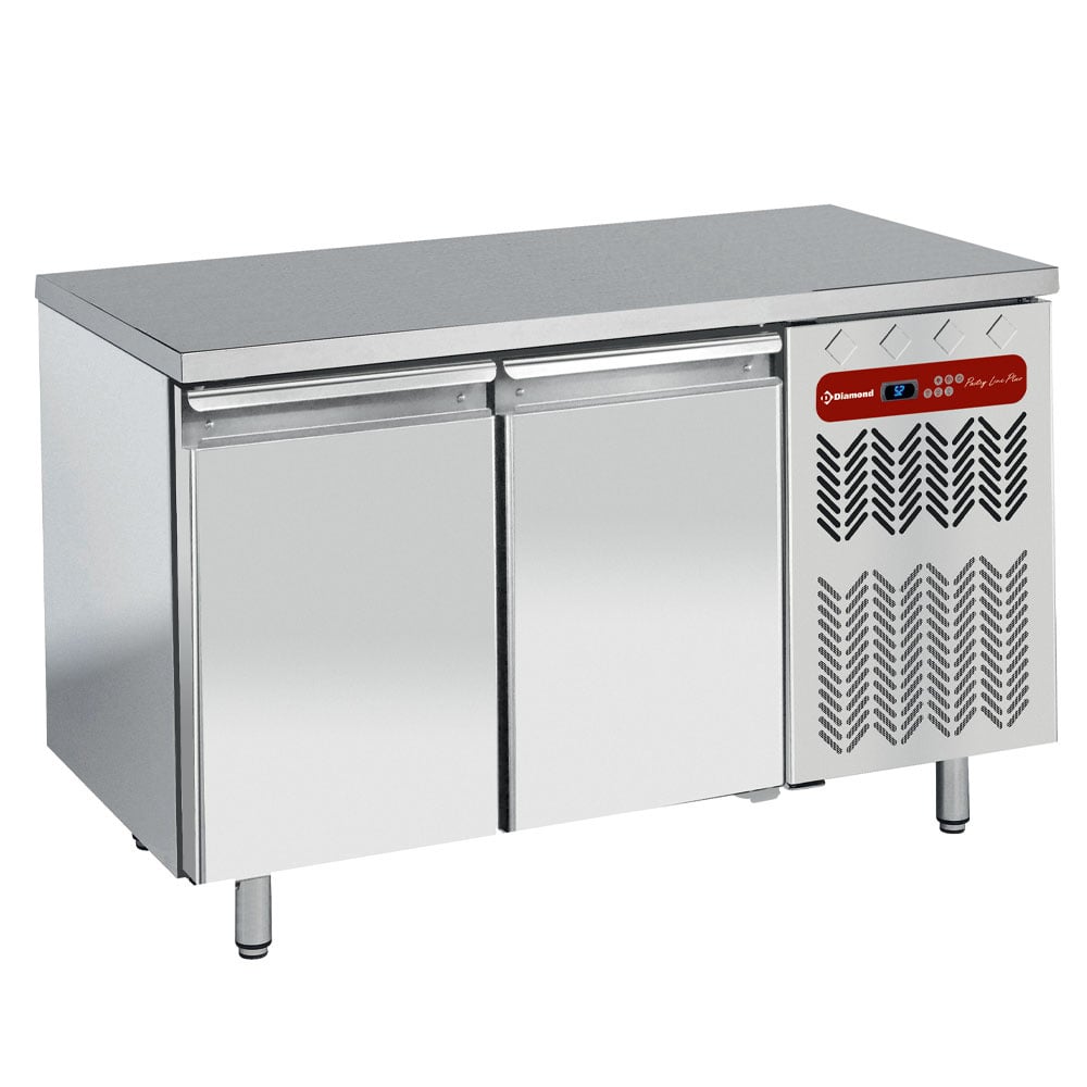 Refrigerated table, ventilated, 2 doors EN 600x400 + stainless – A doua alegere (1)