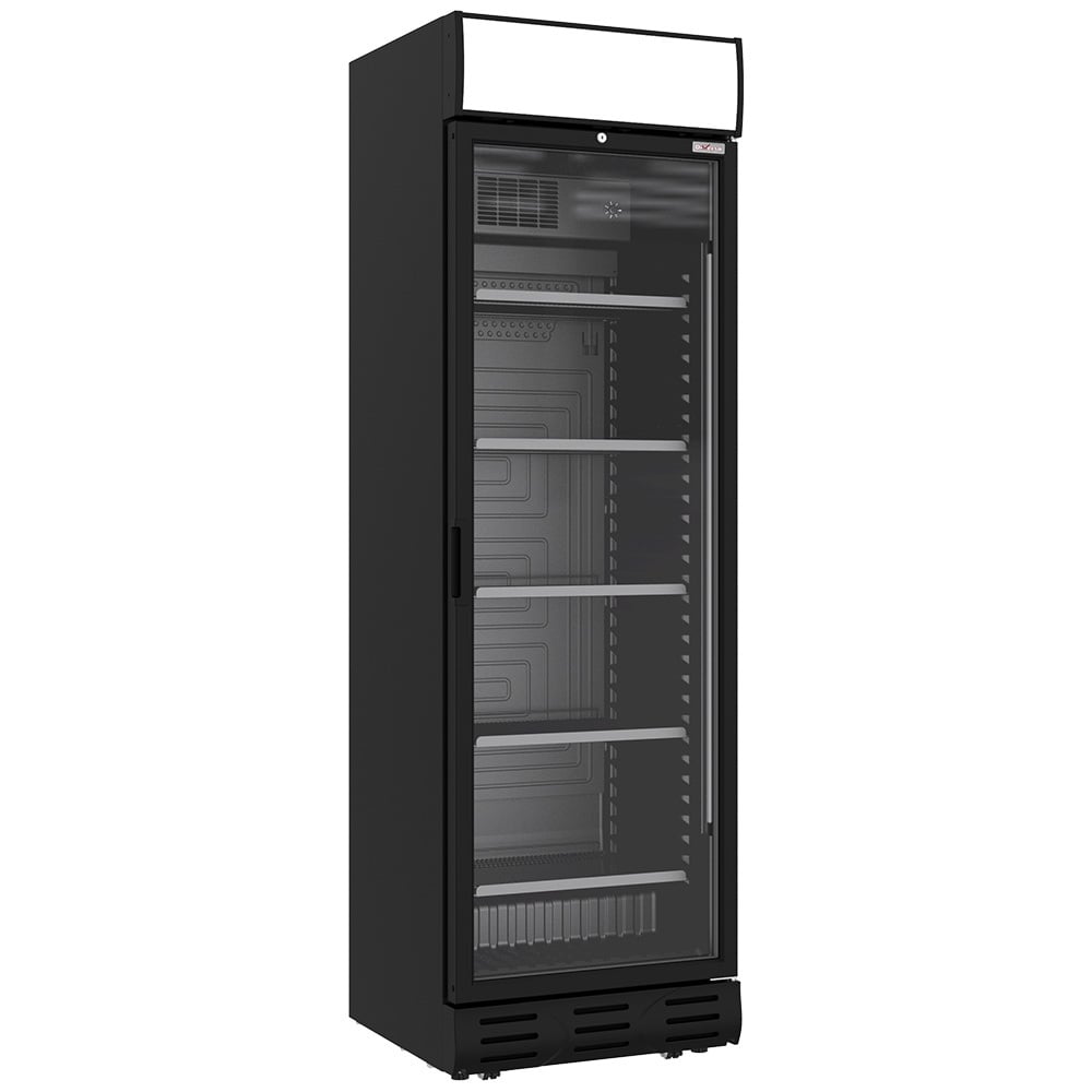 Ventilated display positive 382 liters BLACK with lightbox – A doua alegere (C)