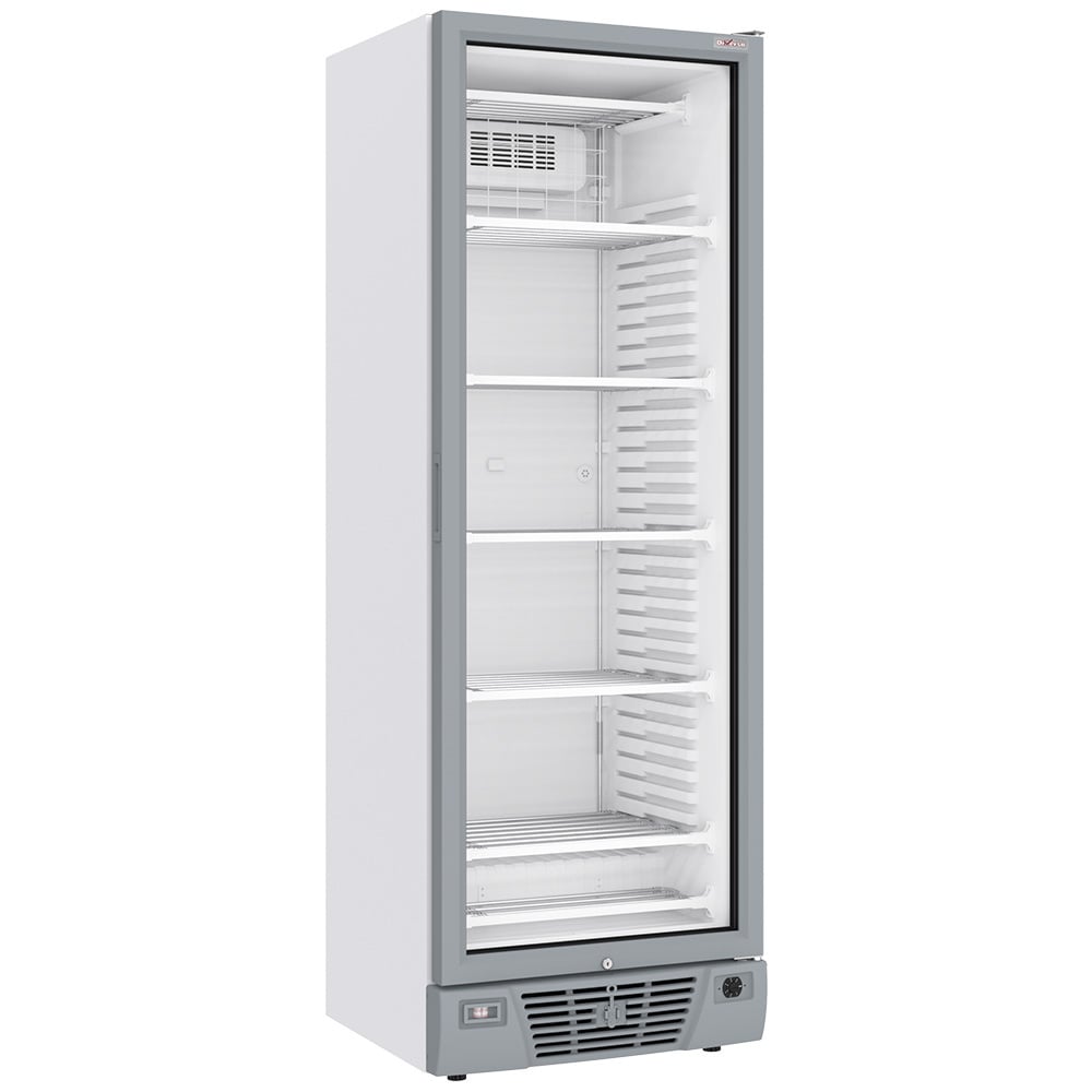 Negative ventilated display case 382 liters - 5 fixed levels - WHITE