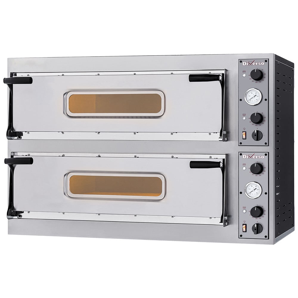 Electric oven 2x 2 pizzas diam. 350mm, 2 rooms