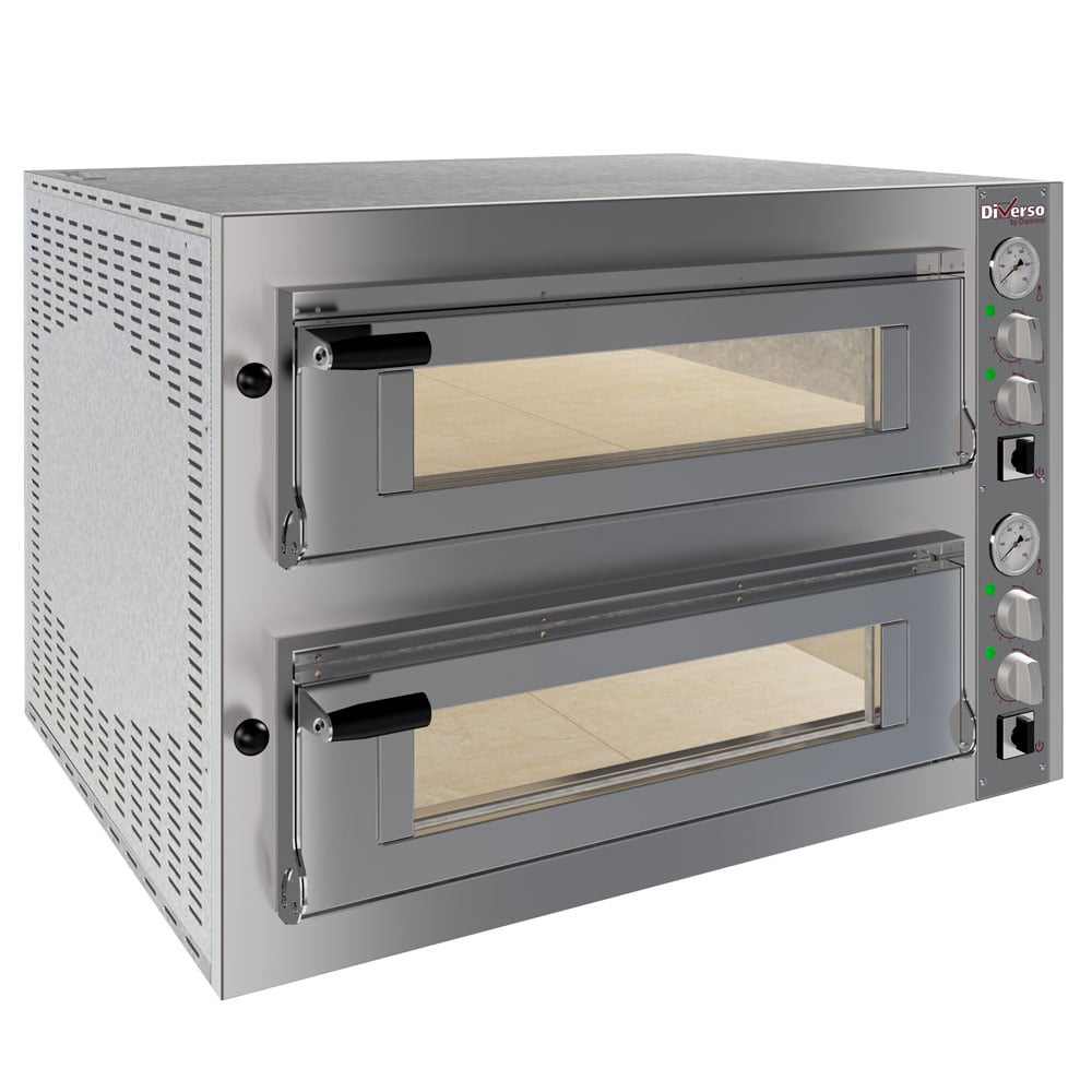 Electric oven 2x 4 pizzas diam.350mm, 2 rooms