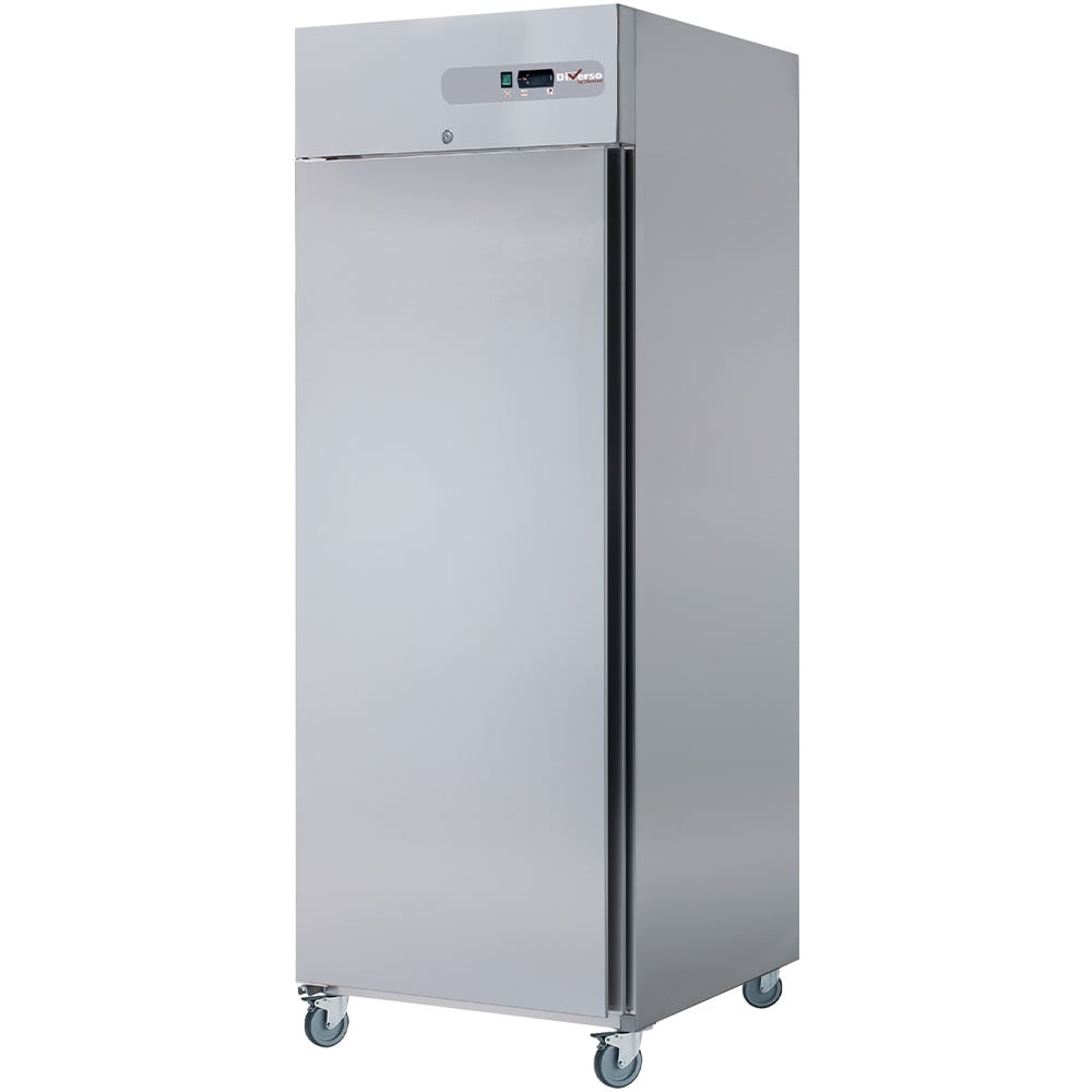 Ventilated fridge 700 liters 1 door GN 2/1, on wheels – Stoc nou