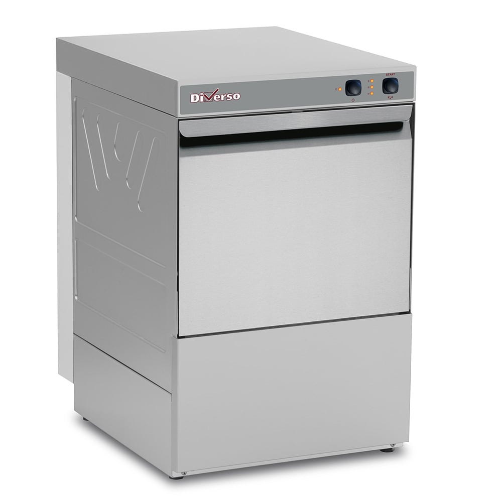 Glasswasher basket 400x400 mm, with drain pump and detergent dispenser – A doua alegere