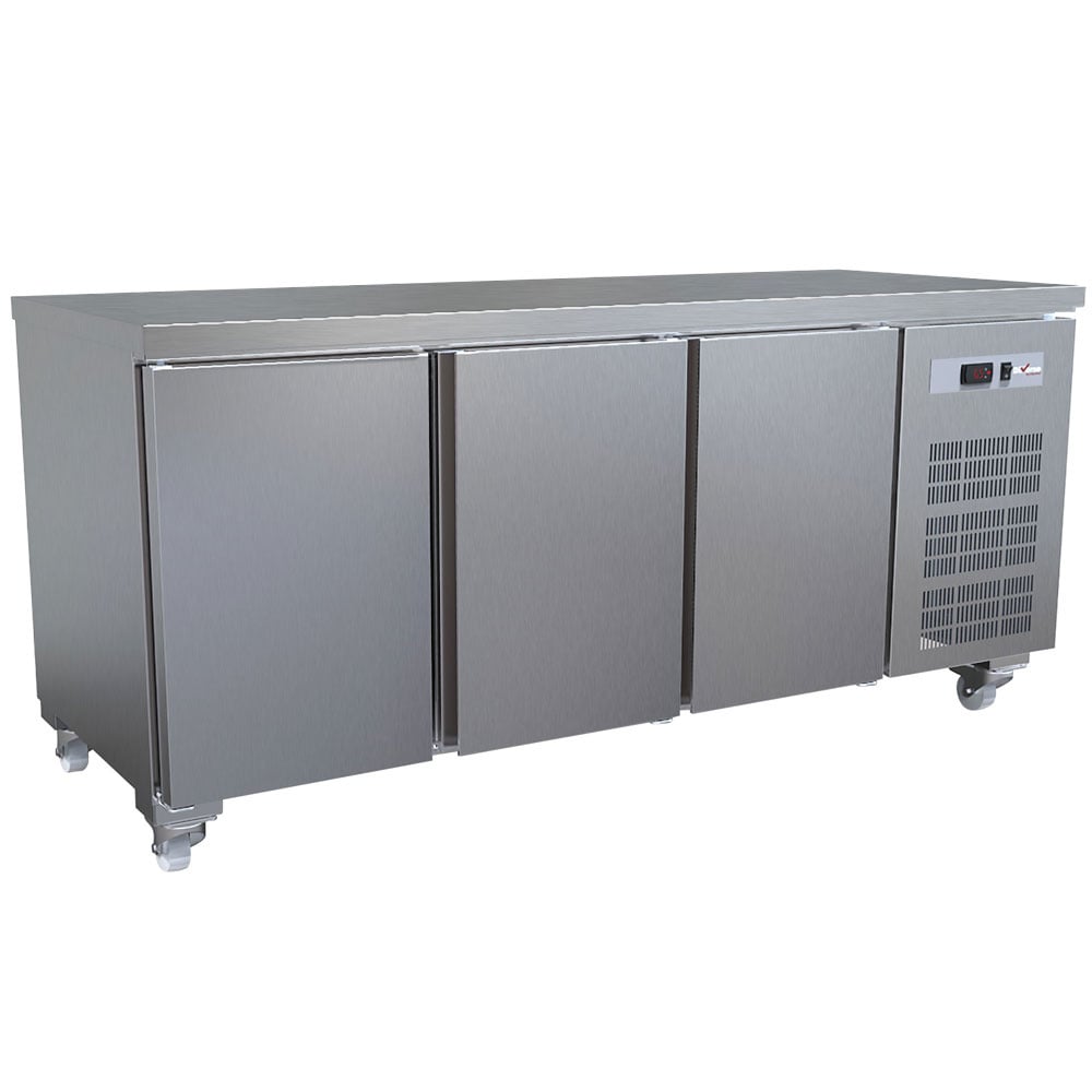 Cooling table, ventilated, 3 doors GN 1/1 (405 Lit.), on wheels – A doua alegere