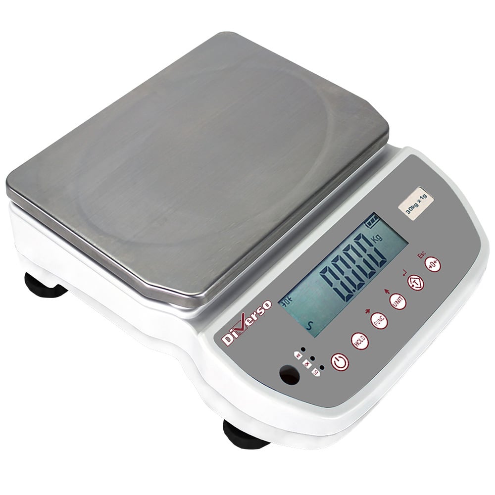 Stainless steel electronic scale, 30Kg x 1g – Model expus