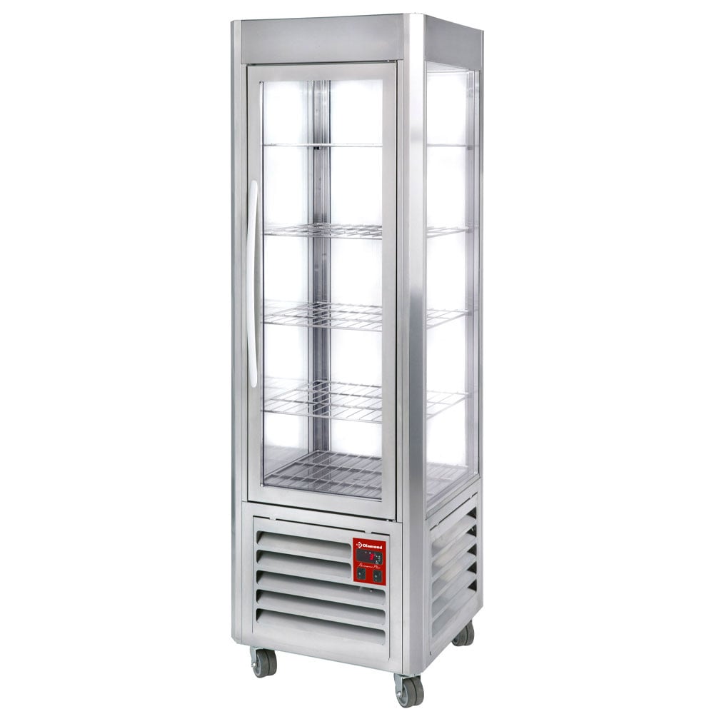 Panoramic display, 5 shelves, 360 LT, Stainless steel. – A doua alegere