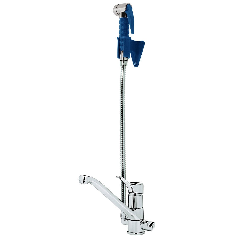 Faucet mixer and removable nozzle, mono command and pull out spray (MONO exit)