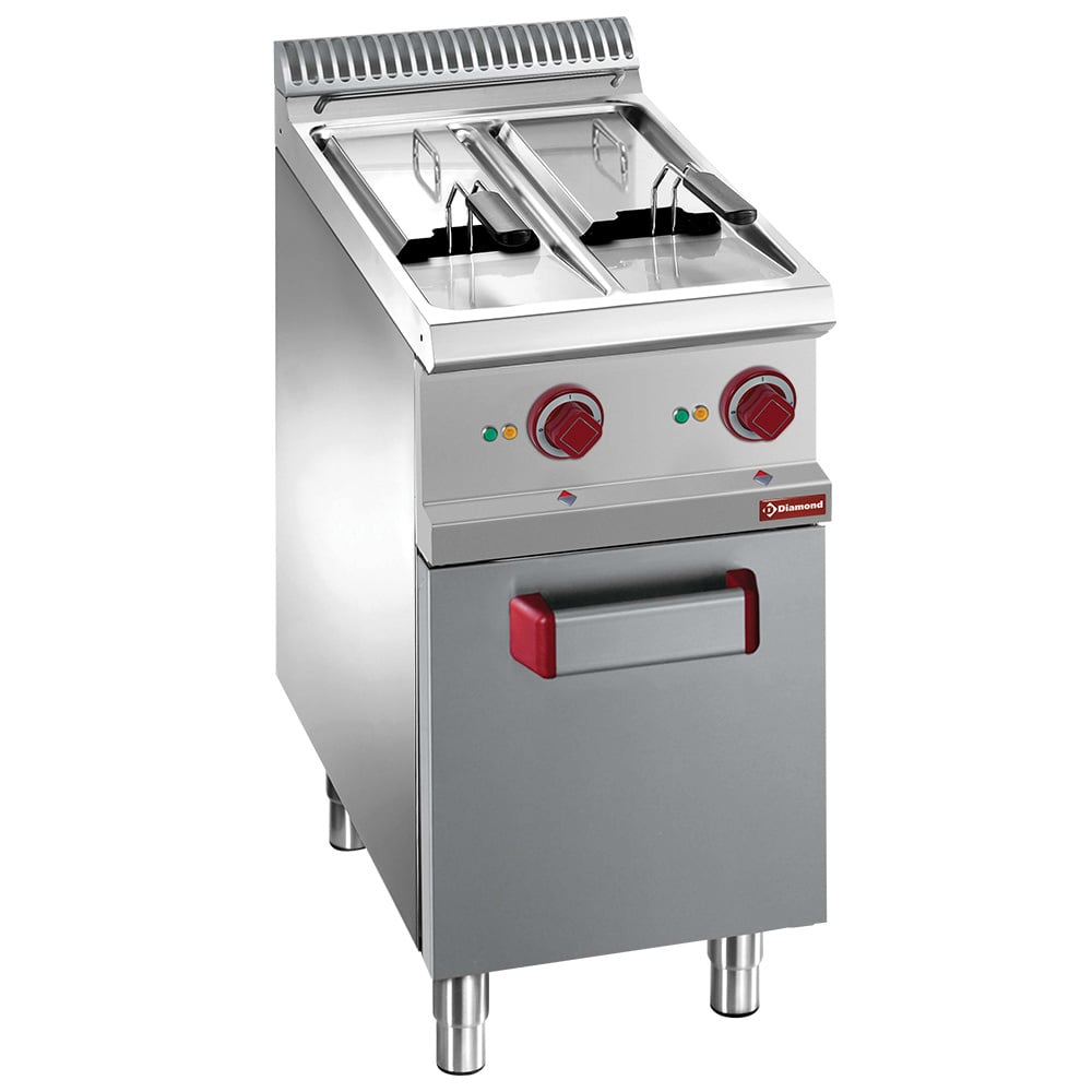 Electric fryer 2 7-liter tanks on cupboard