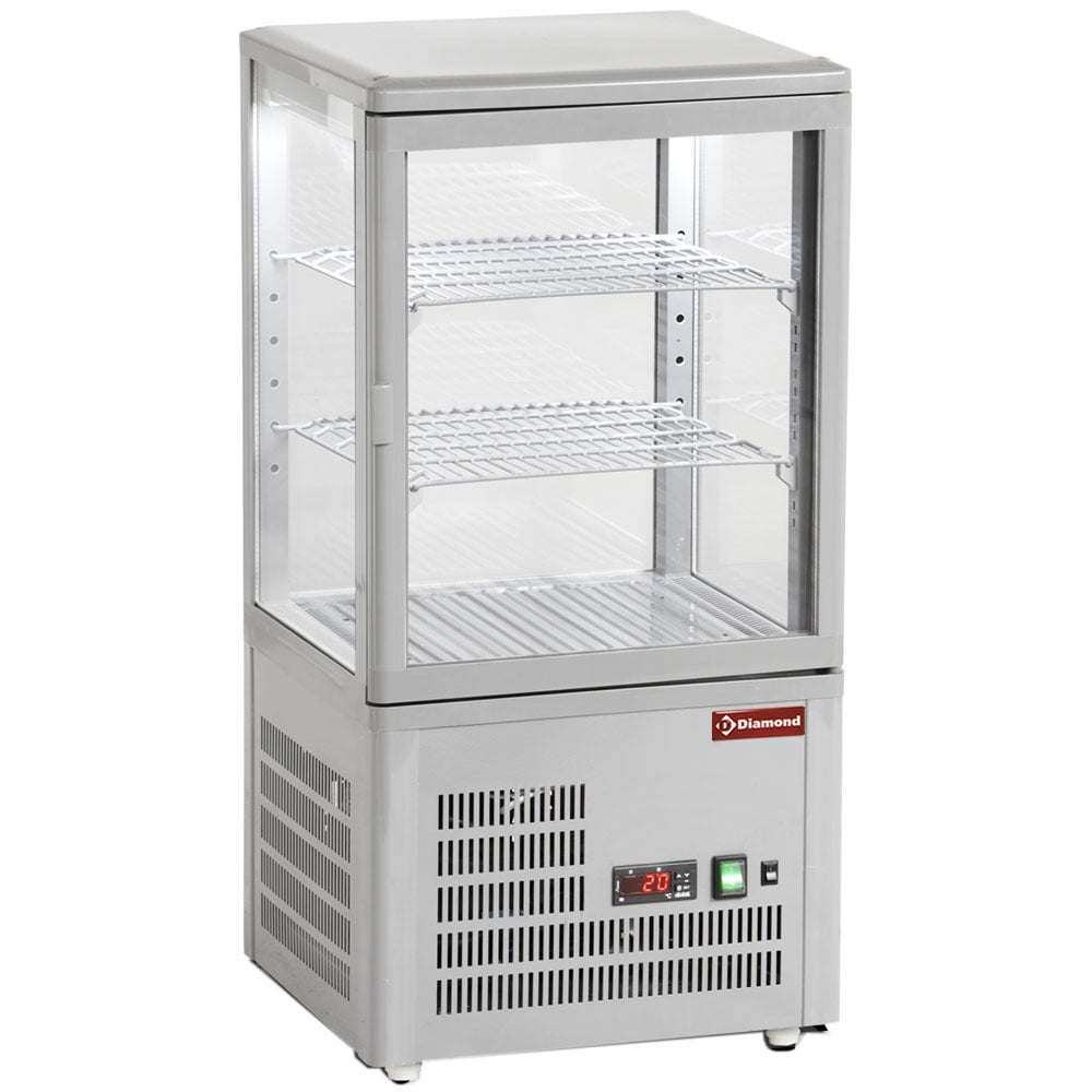 Ventilated display table model, 4 glazed sides, 3 "Grey" levels – Lichidare stoc