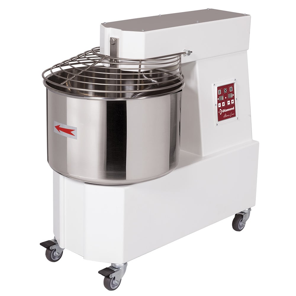 Spiral mixer 42 liters, 2 speeds, - Automatic, digital, on wheels – A doua alegere