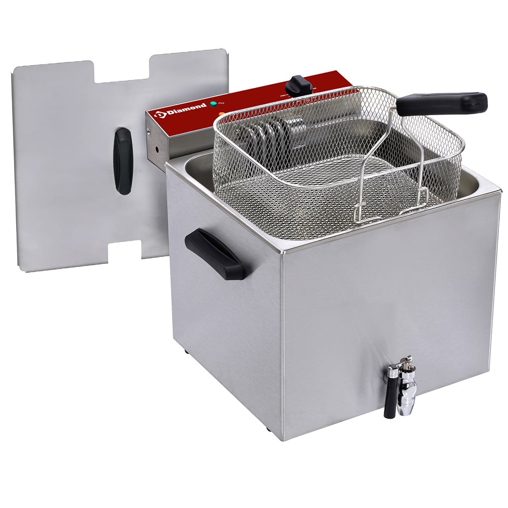 Electric table top fryer 12 liters + tap