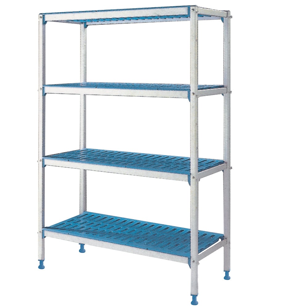 Linear rack in anodised aluminium 4 levels "Modular Rack" – Ocazie