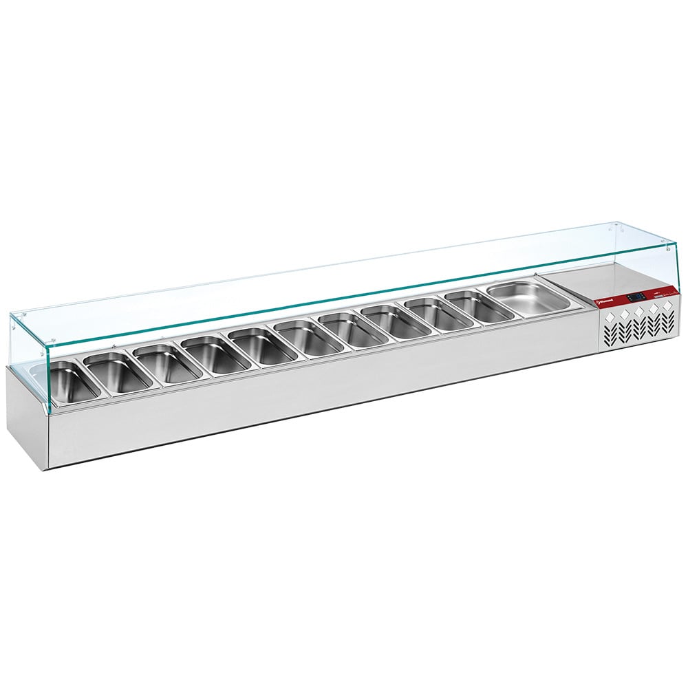 Refrigerated structure GN 11x1/3, 1x1/9, with right glass – Ocazie
