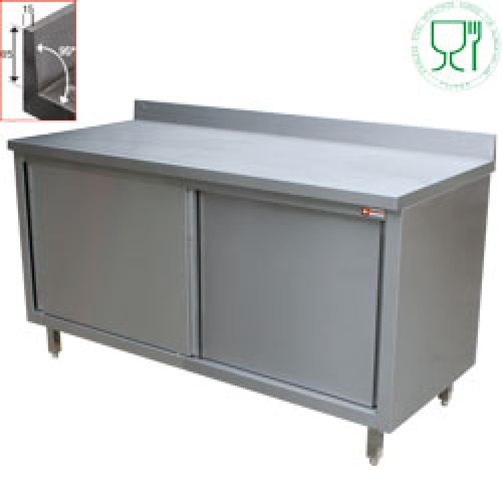Table on neutral cupboard, sliding doors, wall – A doua alegere (1)