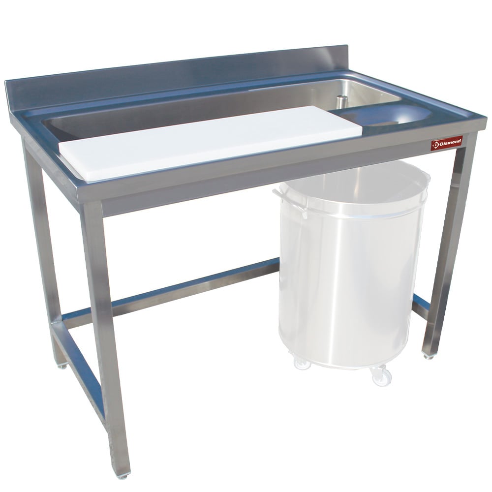 Preparation and washing table vegetables, wall