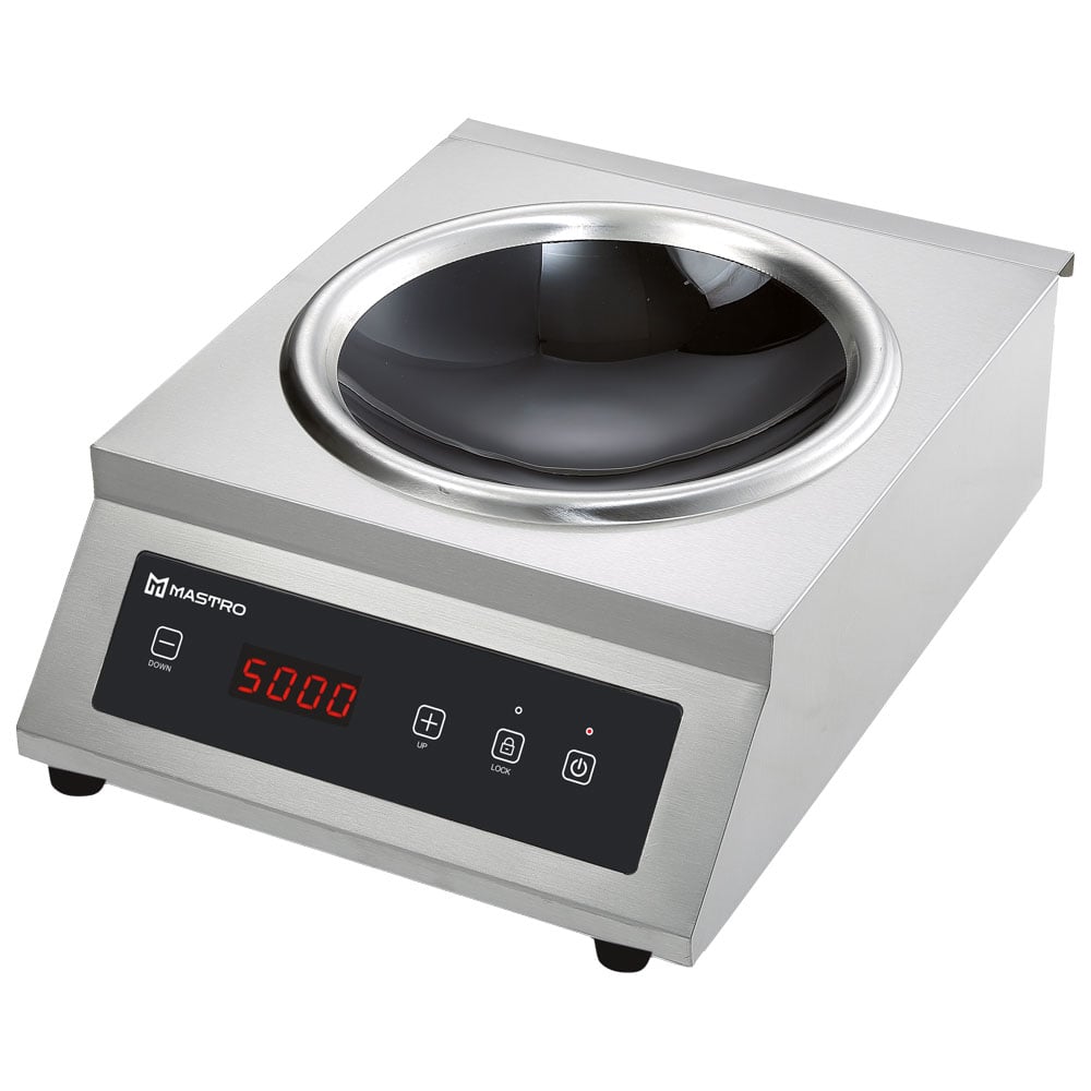 Induction wok hob Ø 330 mm 5 kW, tabletop - 400V
