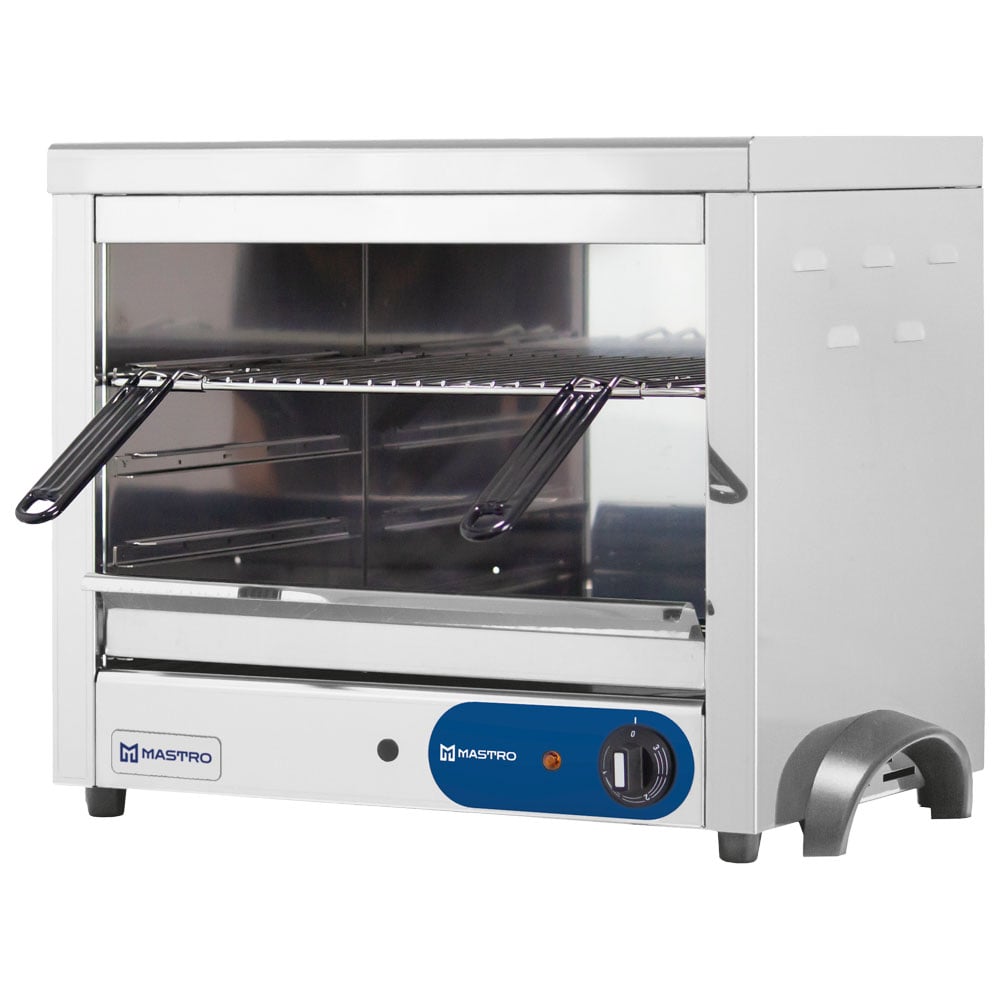 Electric salamander with 3 closed sides, 450x350 mm