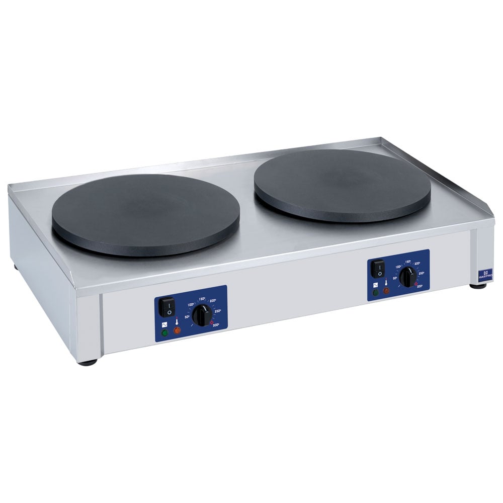 Electric crêpes machine, 2x ø 400 mm