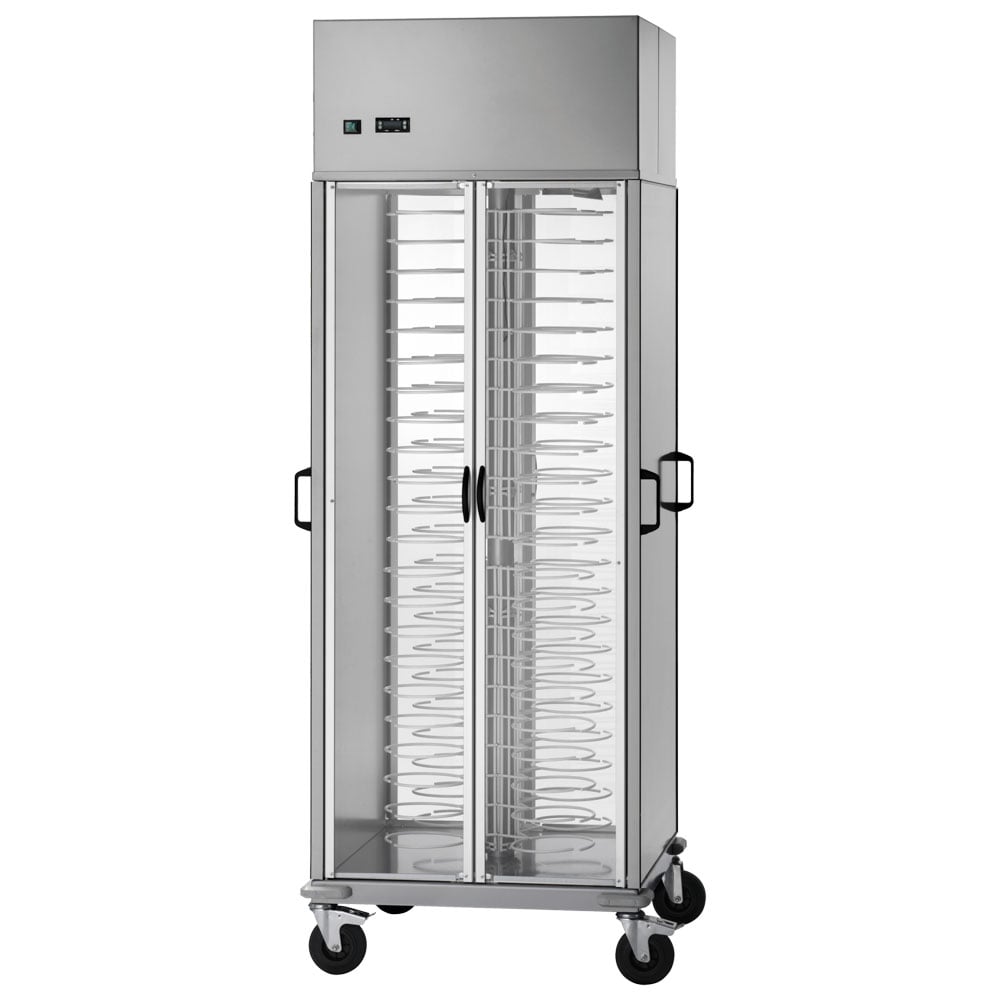 Plates transport trolley refrigerated, +8/+12°C, 88x ø 180÷230 mm