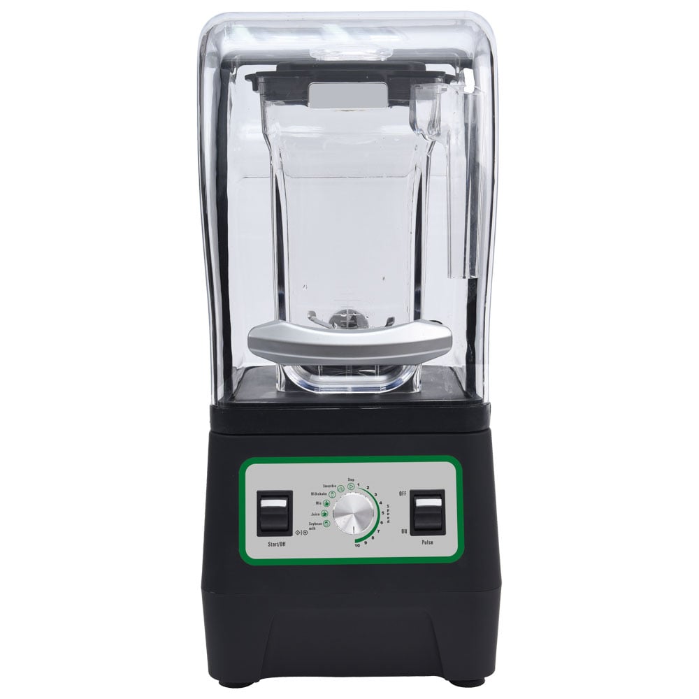 Drink blender with 1 cup 2 litres, variable speed and sound reduction hood