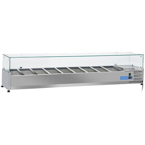 pan cooler 7x GN 1/3 + 1x GN 1/2 h=150 mm , +2°/+8°C