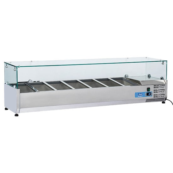 Pan cooler 5x GN 1/3 + 1x GN 1/2 h=150 mm, +2°/+8°C