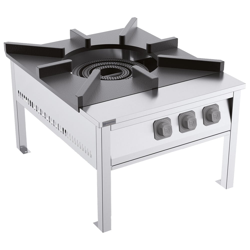 Aragaz pe gaz pentru oale mari Virtus AHB0012 – 1 arzător inelar – 32 kW – GPL