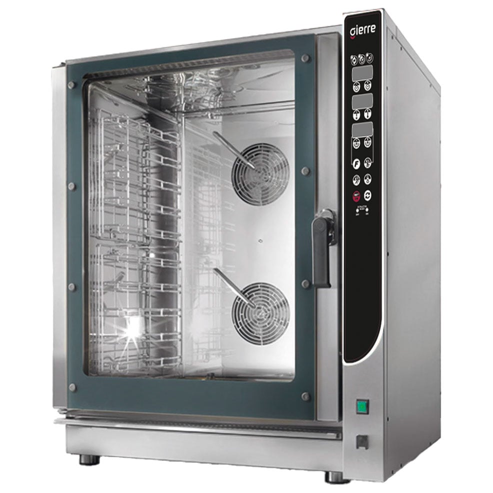 Electric combi steamer 10x GN 1/1 - 60x40 cm with direct injection and self cleaning system