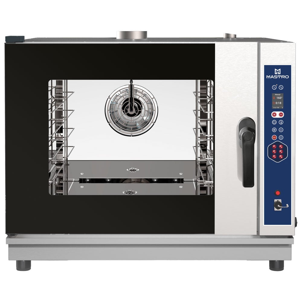 Gas combi steamer digital with direct injection and automatic cleaning, 4x GN 1/1 or 600x400 mm
