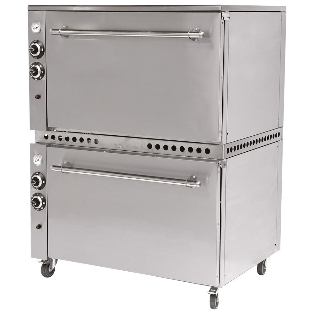 Maxi gas oven with electric grill, 2 chambers