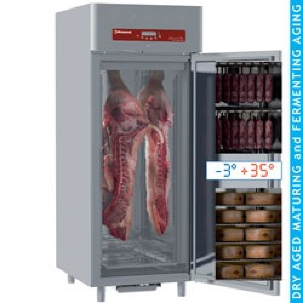 Ventilated maturation cabin 850 liters, 1 glass door 20x GN 2/1 – Stoc nou