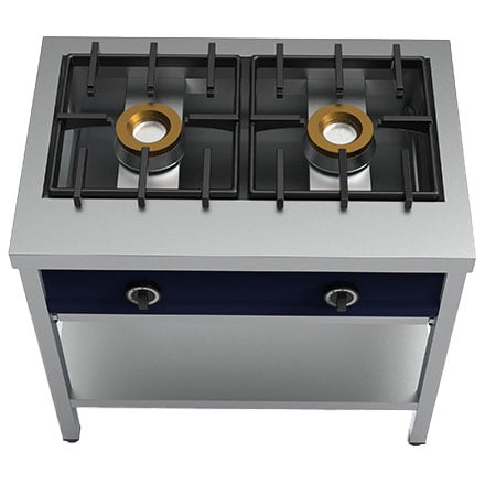 Aparat pe gaz pentru clătite Virtus AOZ0022 – 2 arzătoare x 8 kW