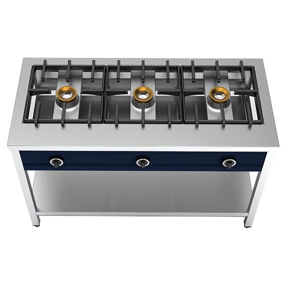 Aparat pe gaz pentru clătite Virtus AOZ0023 – 3 arzătoare x 8 kW