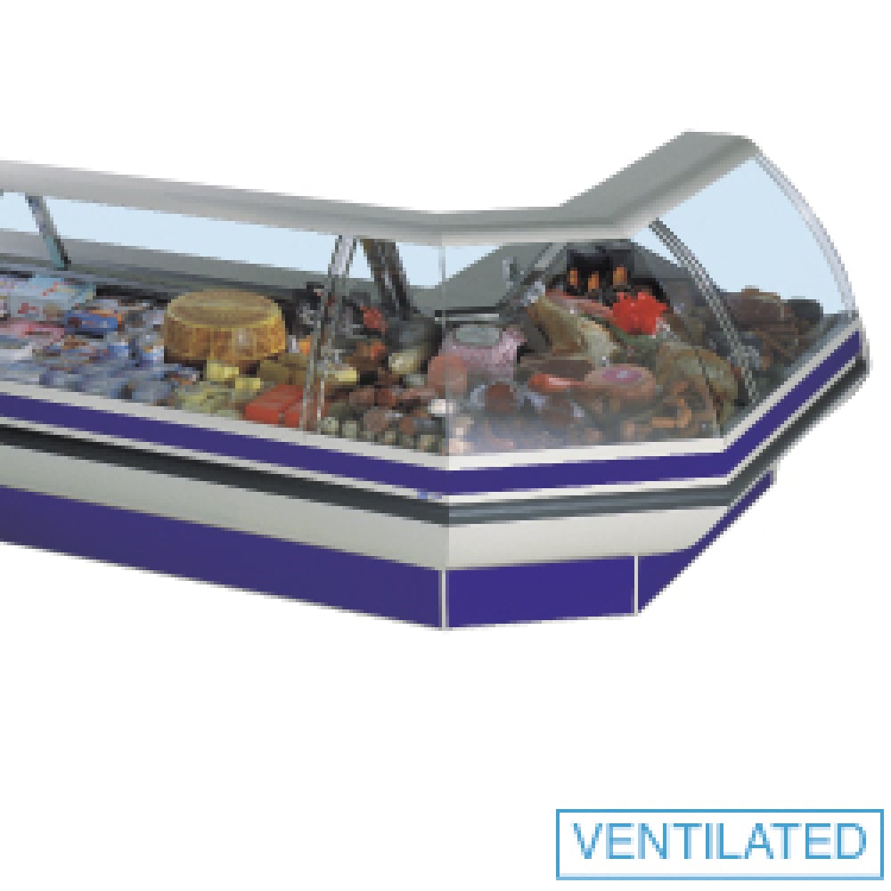 Ventilated counter, with storeroom, with group