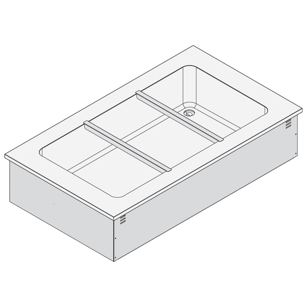 Refrigerated static tank, for remote cooling, 5x GN 1/1