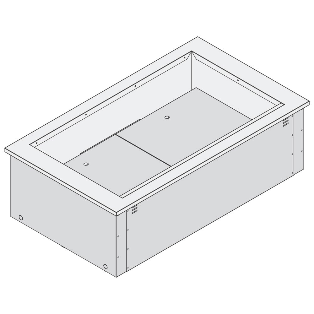 Refrigerated ventilated tank, for remote cooling, 5x GN 1/1