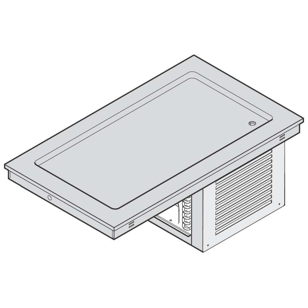 Refrigerated static top, built-in cooling unit, 5x GN 1/1