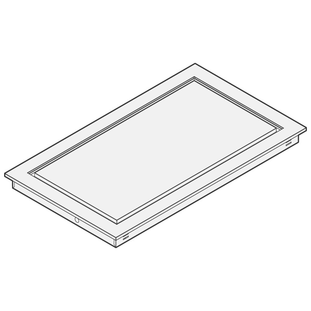 Refrigerated static top with dripping duct, for remote cooling, 3x GN 1/1