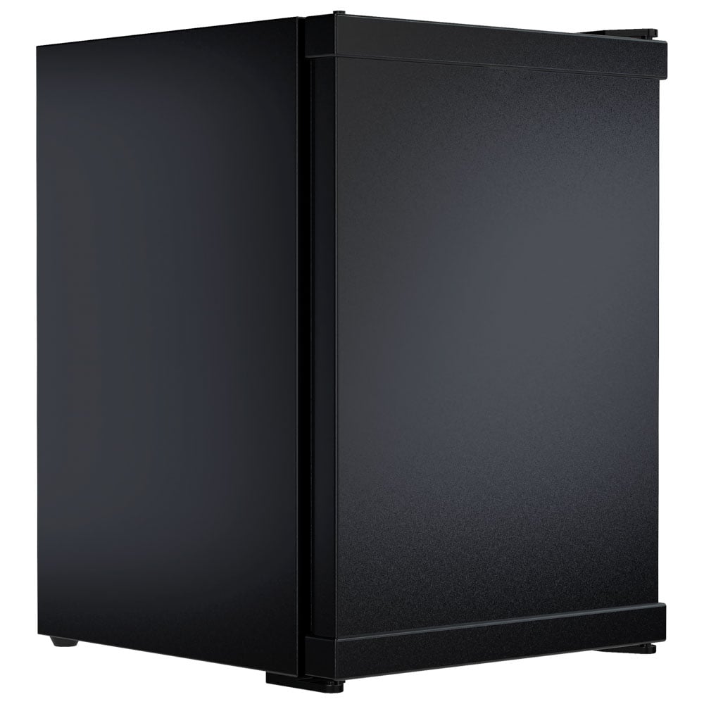 Minibar with 2 shelves, black coloured, +4°/+14°C, 40 litres