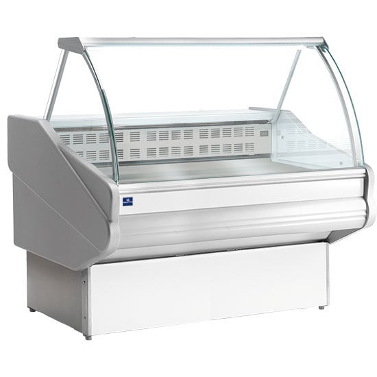 Bain-marie counter 1540 mm with curved glass front, +70°C