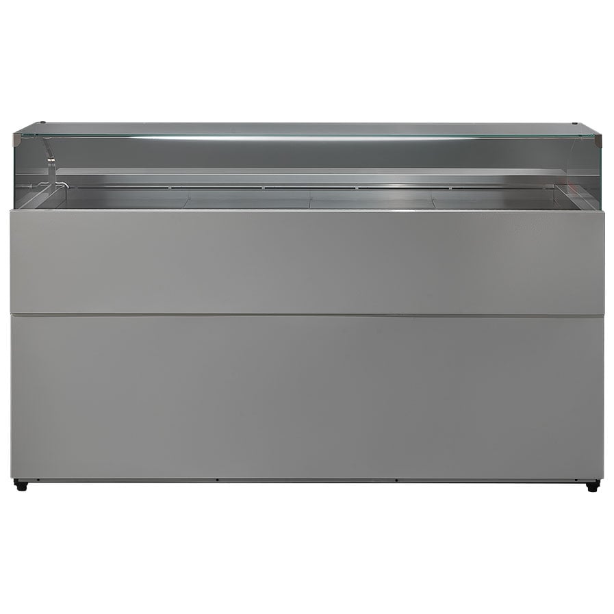 heated bakery counter 2227 mm with vertical glass front, +65°C